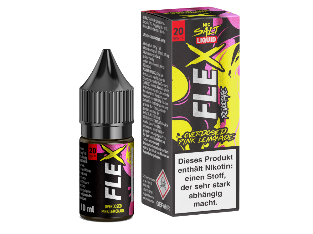 Revoltage - FLEX - Overdosed Pink Lemonade - Nikotinsalz Liquid 20 mg/ml 15er Packung