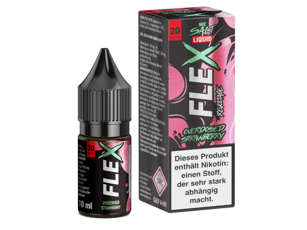 Revoltage - FLEX - Overdosed Strawberry - Nikotinsalz Liquid 20 mg/ml