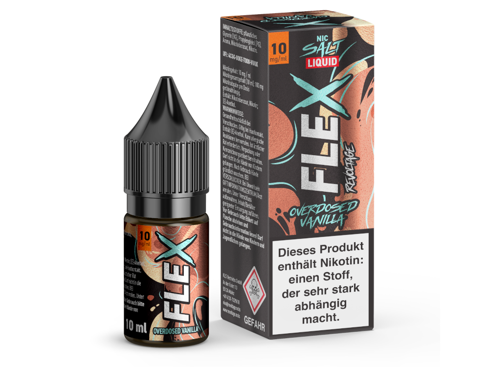 Revoltage - FLEX - Overdosed Vanilla - Nikotinsalz Liquid 10 mg/ml 15er Packung