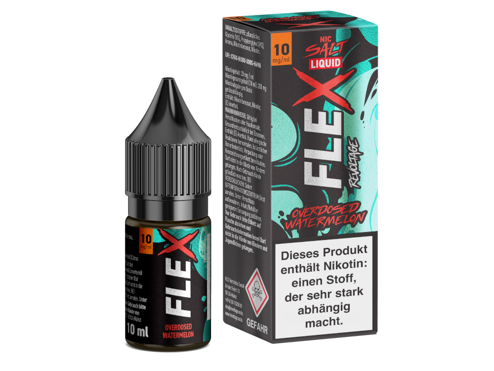 Revoltage - FLEX - Overdosed Watermelon - Nikotinsalz Liquid 10 mg/ml