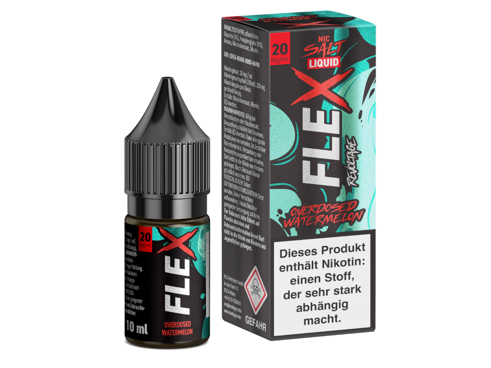 Revoltage - FLEX - Overdosed Watermelon - Nikotinsalz Liquid 20 mg/ml