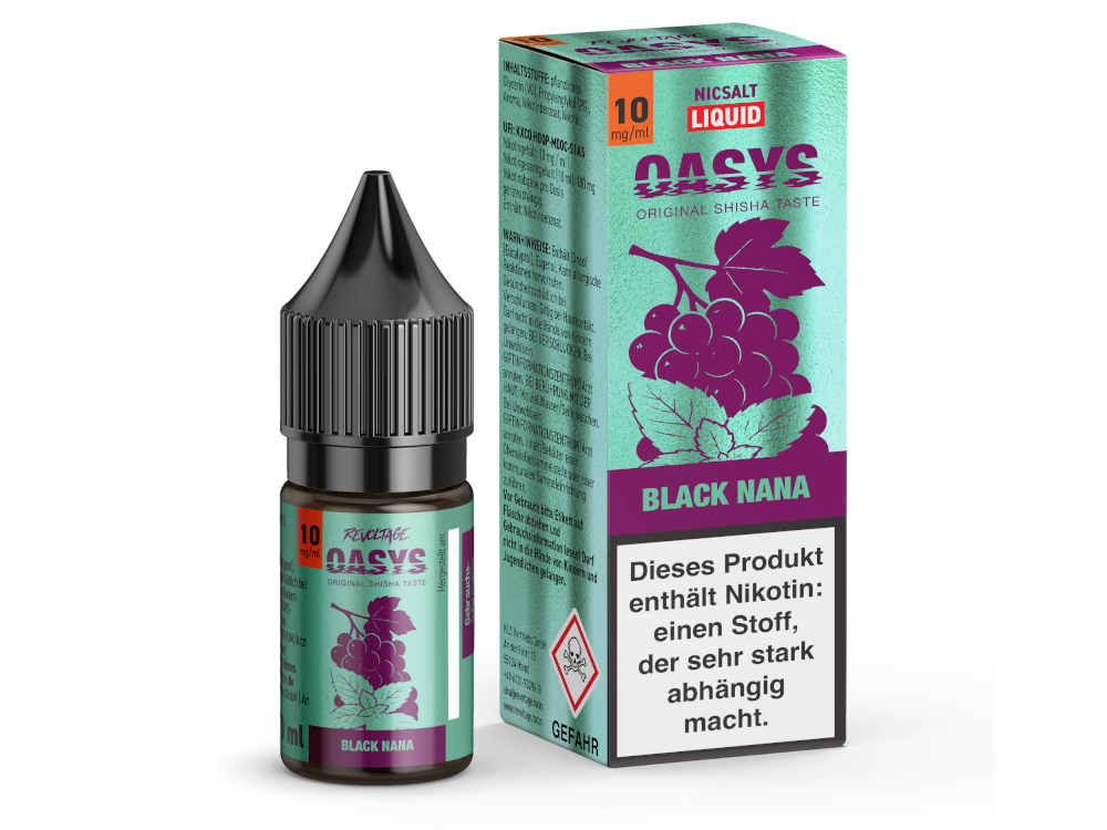 Revoltage - OASYS - Black Nana - Hybrid Nikotinsalz Liquid 10 mg/ml