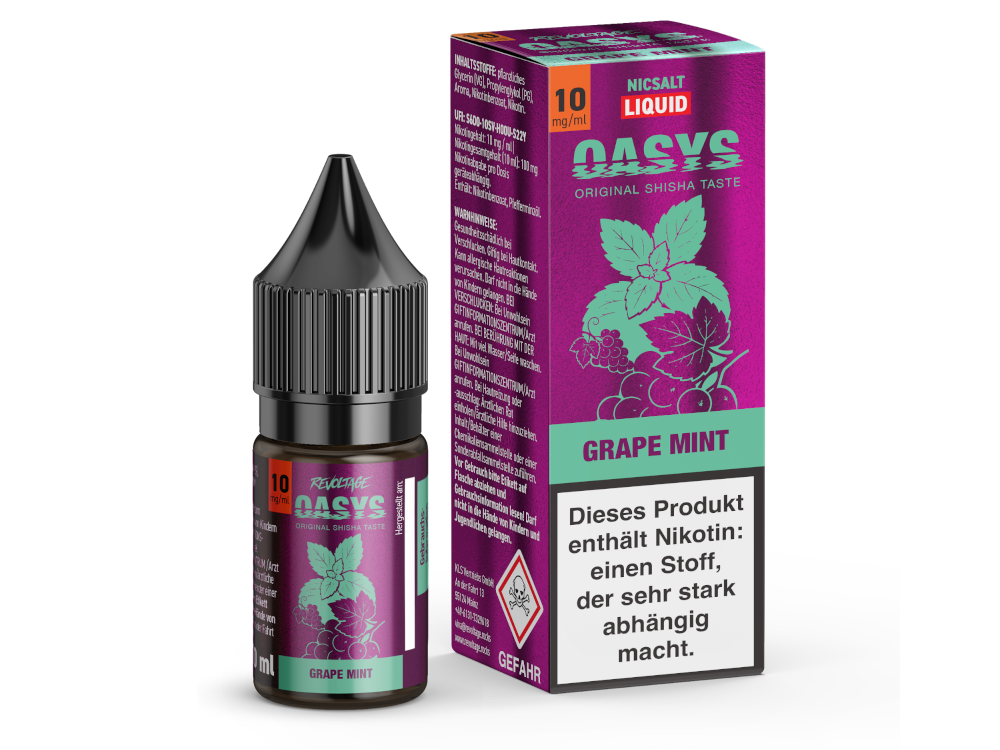 Revoltage - OASYS - Grape Mint - Hybrid Nikotinsalz Liquid 10 mg/ml