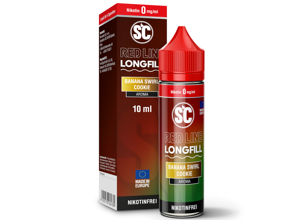 SC - Red Line - Aroma Banana Swirl Cookie 10 ml 10er Packung