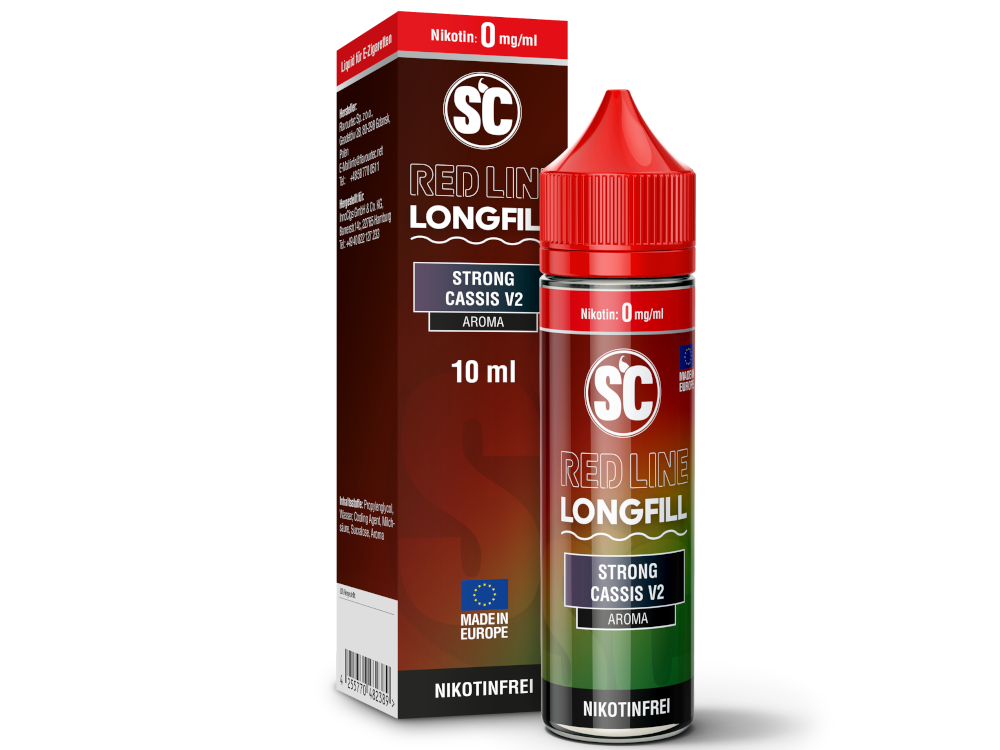 SC - Red Line - Aroma Strong Cassis V2 10 ml 10er Packung