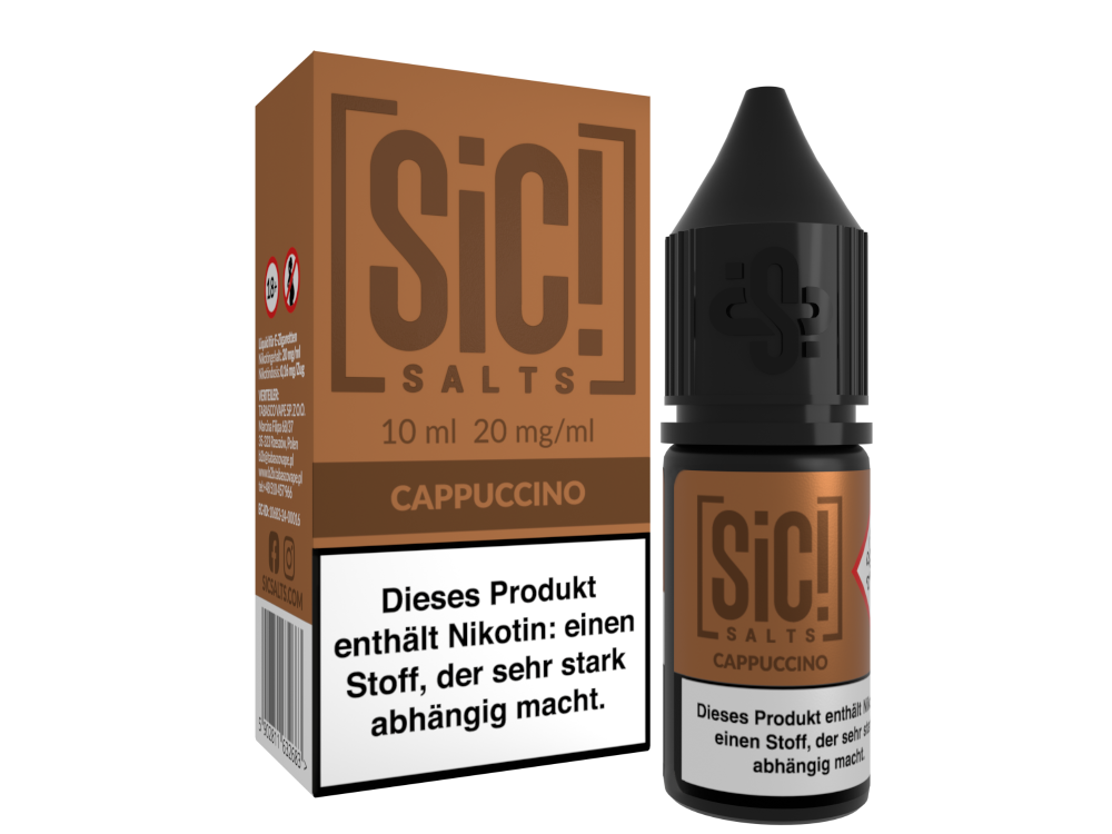 SiC! Salts - Cappuccino - Nikotinsalz Liquid 20 mg/ml