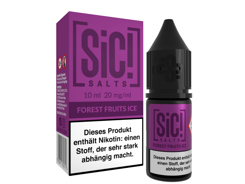 SiC! Salts - Forest Fruits Ice - Nikotinsalz Liquid 20 mg/ml 5er Packung