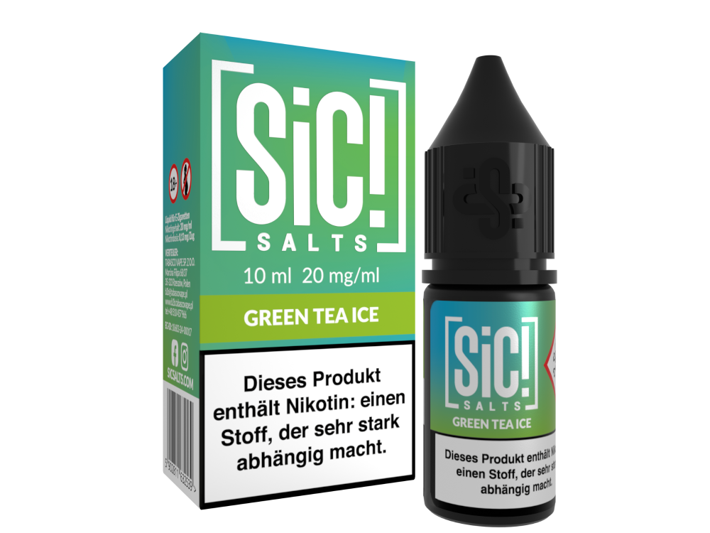 SiC! Salts - Green Tea Ice - Nikotinsalz Liquid 20 mg/ml 5er Packung