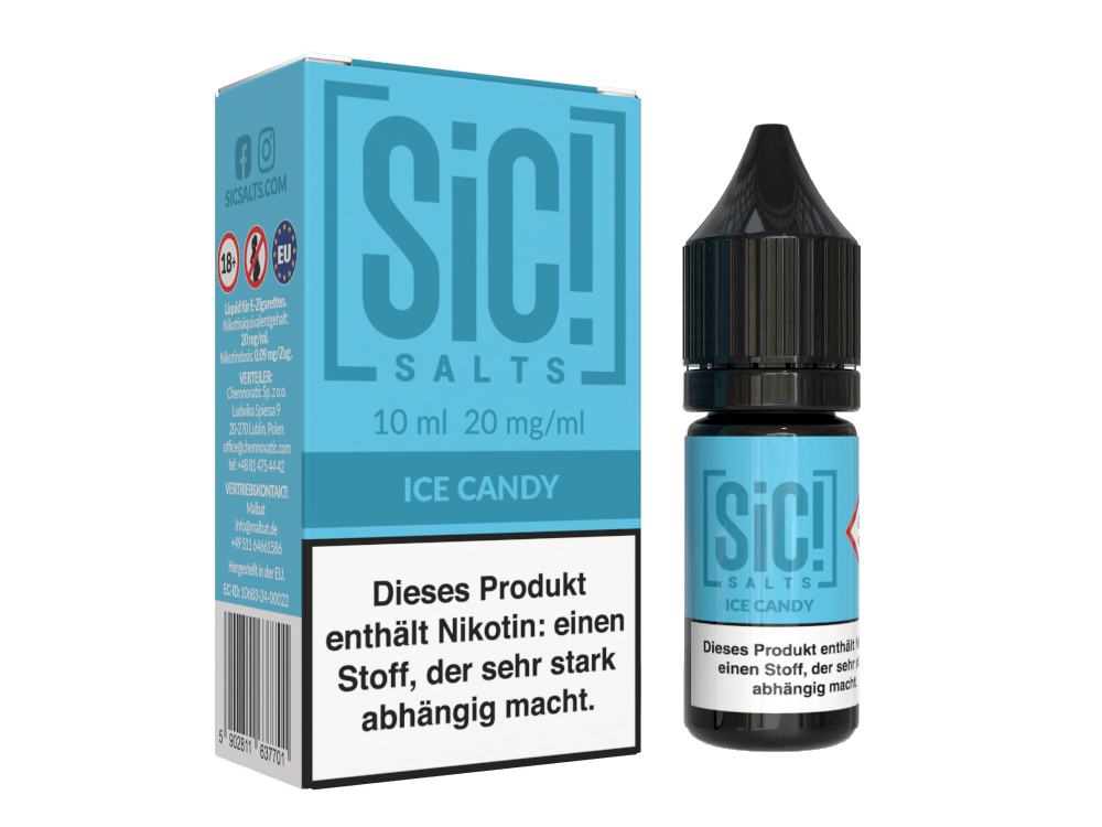 SiC! Salts - Ice Candy - Nikotinsalz Liquid 20 mg/ml 5er Packung