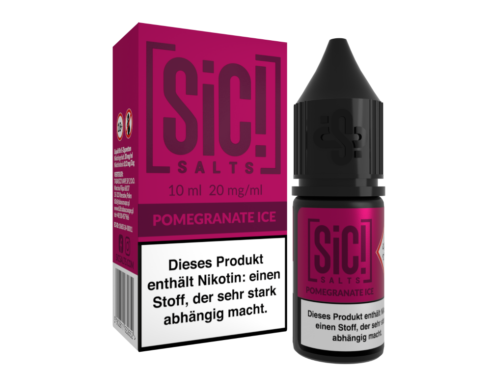 SiC! Salts - Pomegranate Ice - Nikotinsalz Liquid 20 mg/ml 5er Packung