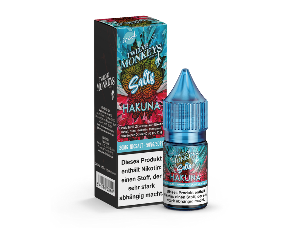 Twelve Monkeys - Iced - Hakuna - Nikotinsalz Liquid 20 mg/ml