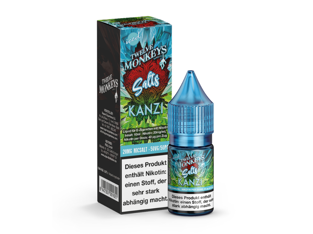 Twelve Monkeys - Iced - Kanzi - Nikotinsalz Liquid 20 mg/ml 10er Packung