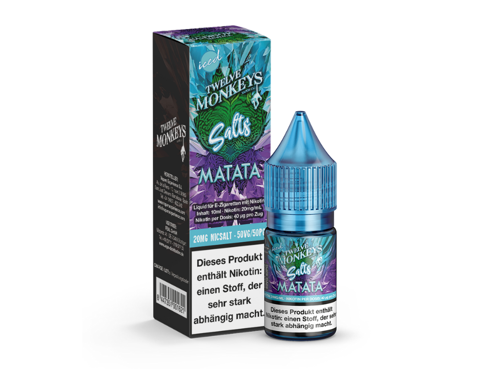 Twelve Monkeys - Iced - Matata - Nikotinsalz Liquid 20 mg/ml 10er Packung