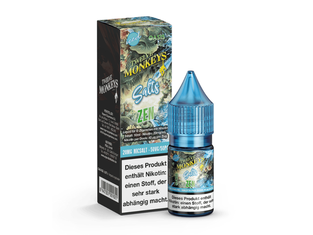 Twelve Monkeys - Iced - Zen - Nikotinsalz Liquid 20 mg/ml 10er Packung