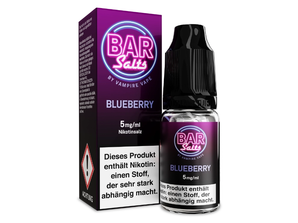 Vampire Vape - Bar Salts - Blueberry - Nikotinsalz Liquid 5 mg/ml