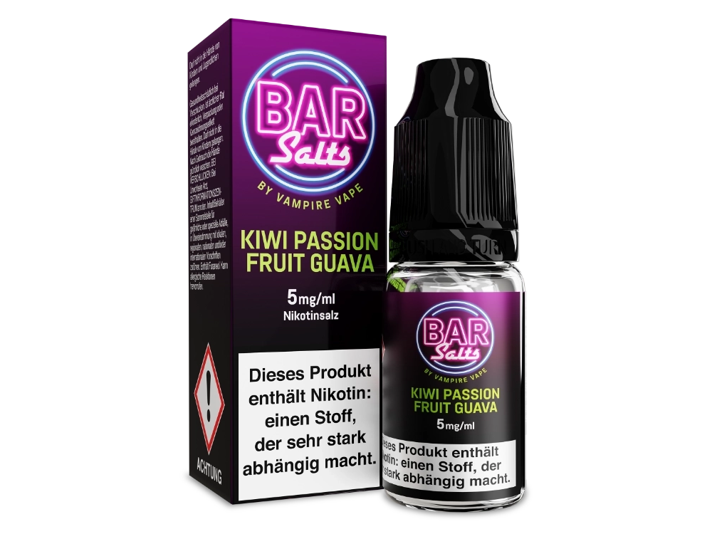 Vampire Vape - Bar Salts - Kiwi Passion Fruit Guava - Nikotinsalz Liquid 5 mg/ml 10er Packung
