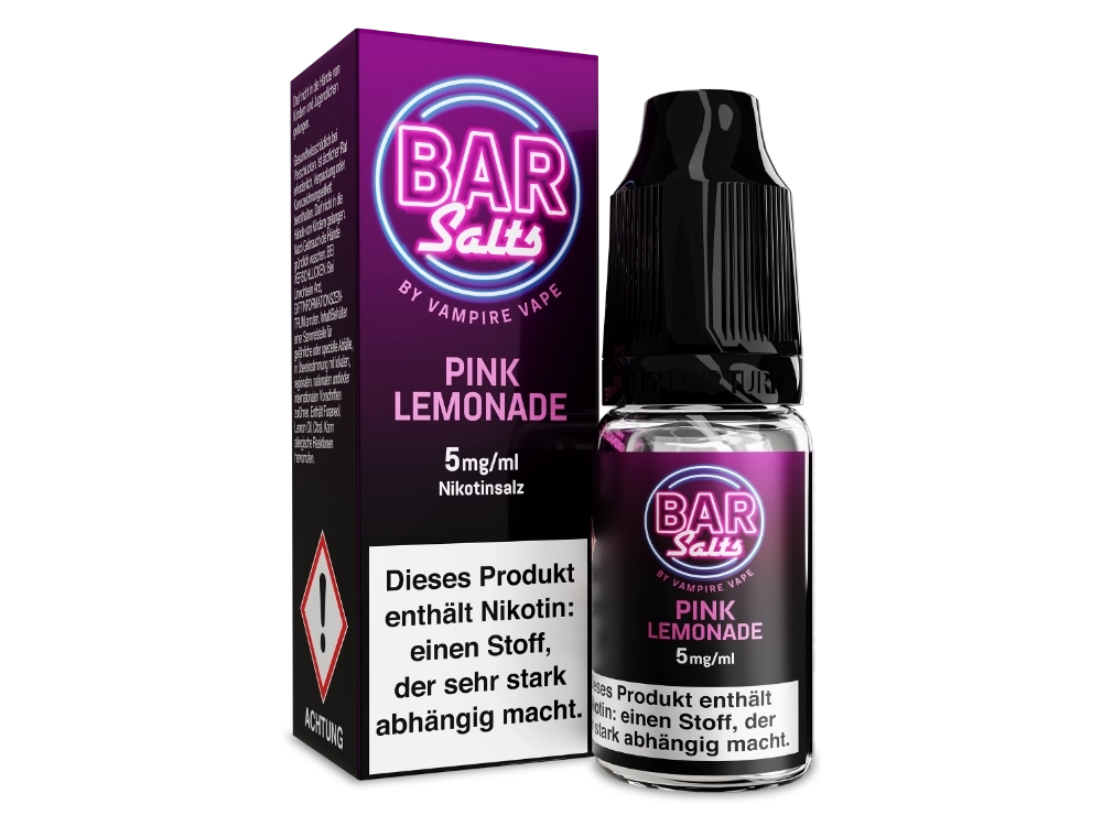 Vampire Vape - Bar Salts - Pink Lemonade - Nikotinsalz Liquid 5 mg/ml 10er Packung