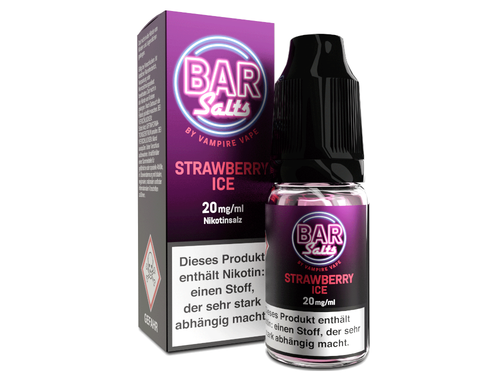 Vampire Vape - Bar Salts - Strawberry Ice - Nikotinsalz Liquid 20 mg/ml 10er Packung