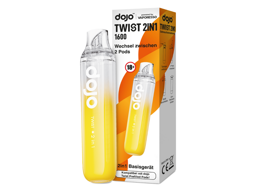 Vaporesso - Dojo - Twist 2in1 Akku 950 mAh (Basisgerät) gelb