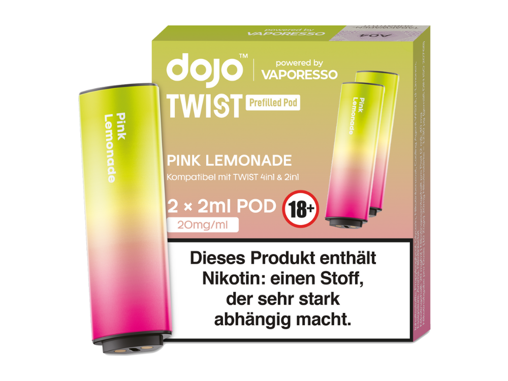 Vaporesso - Dojo - Twist Pod Pink Lemonade 20 mg/ml (2 Stück pro Packung)