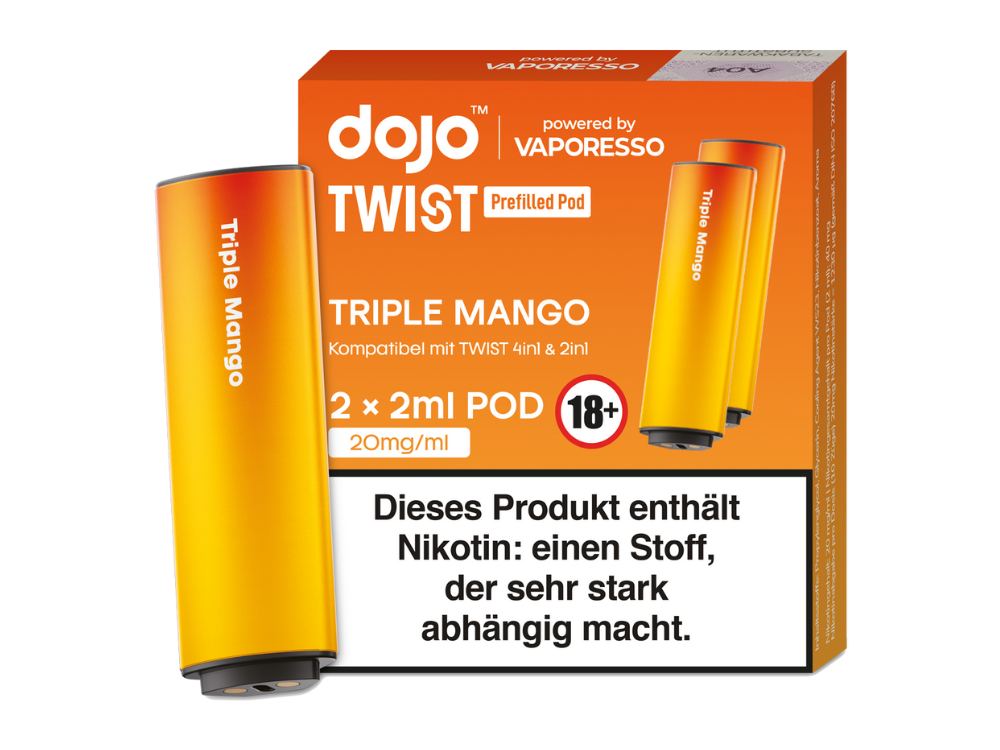 Vaporesso - Dojo - Twist Pod Triple Mango 20 mg/ml (2 Stück pro Packung)