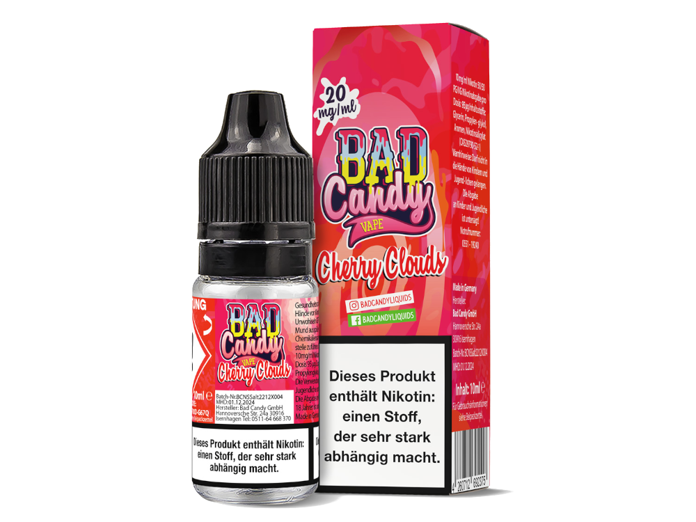 Bad Candy Liquids - Cherry Cloud - Nikotinsalz Liquid 20 mg/ml 10er Packung