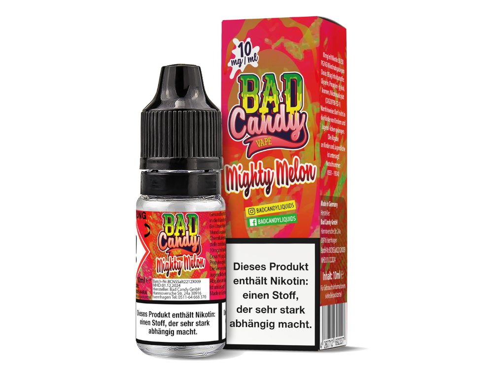 Bad Candy Liquids - Mighty Melon - Nikotinsalz Liquid 10 mg/ml 10er Packung