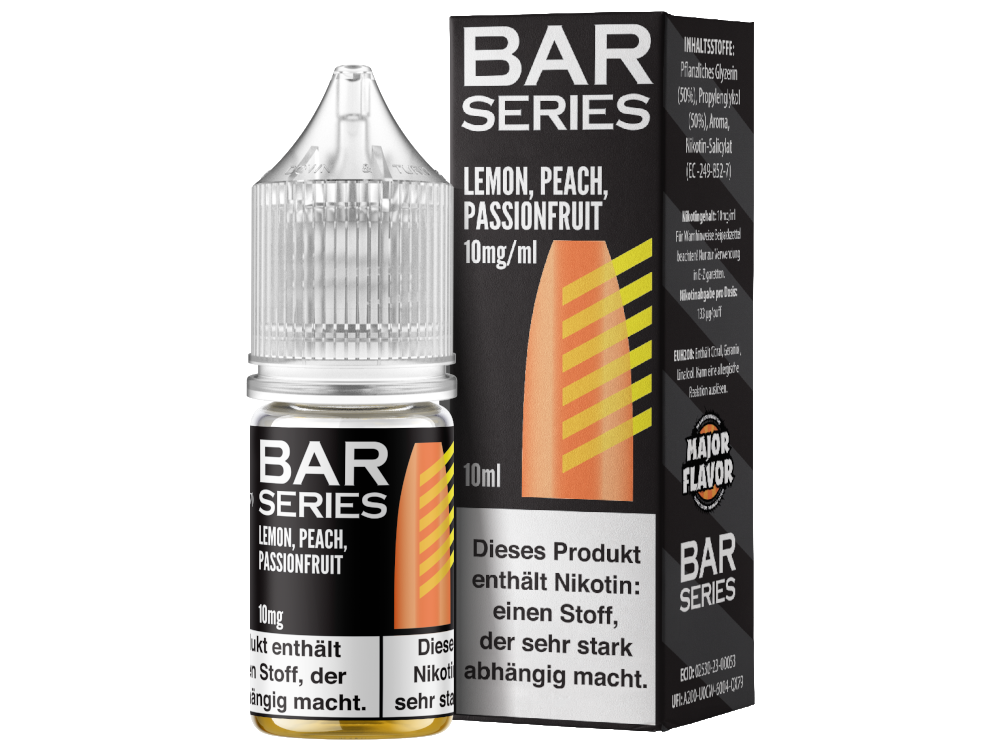 Bar Series - Lemon Peach Passionfruit - Nikotinsalz Liquid 20 mg/ml