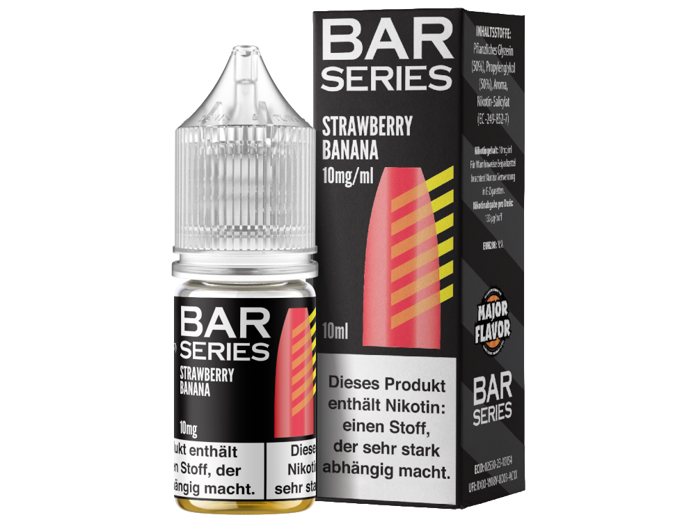 Bar Series - Strawberry Banana - Nikotinsalz Liquid 10 mg/ml 10er Packung