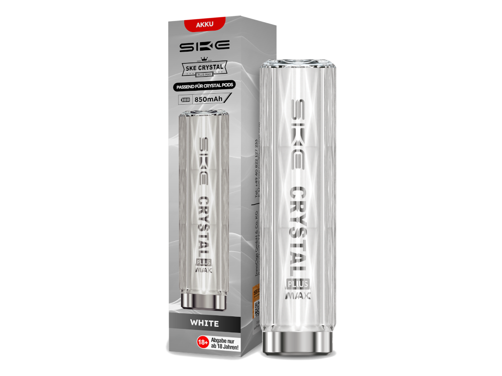 SKE - Crystal Plus MAX Akku 850 mAh weiß