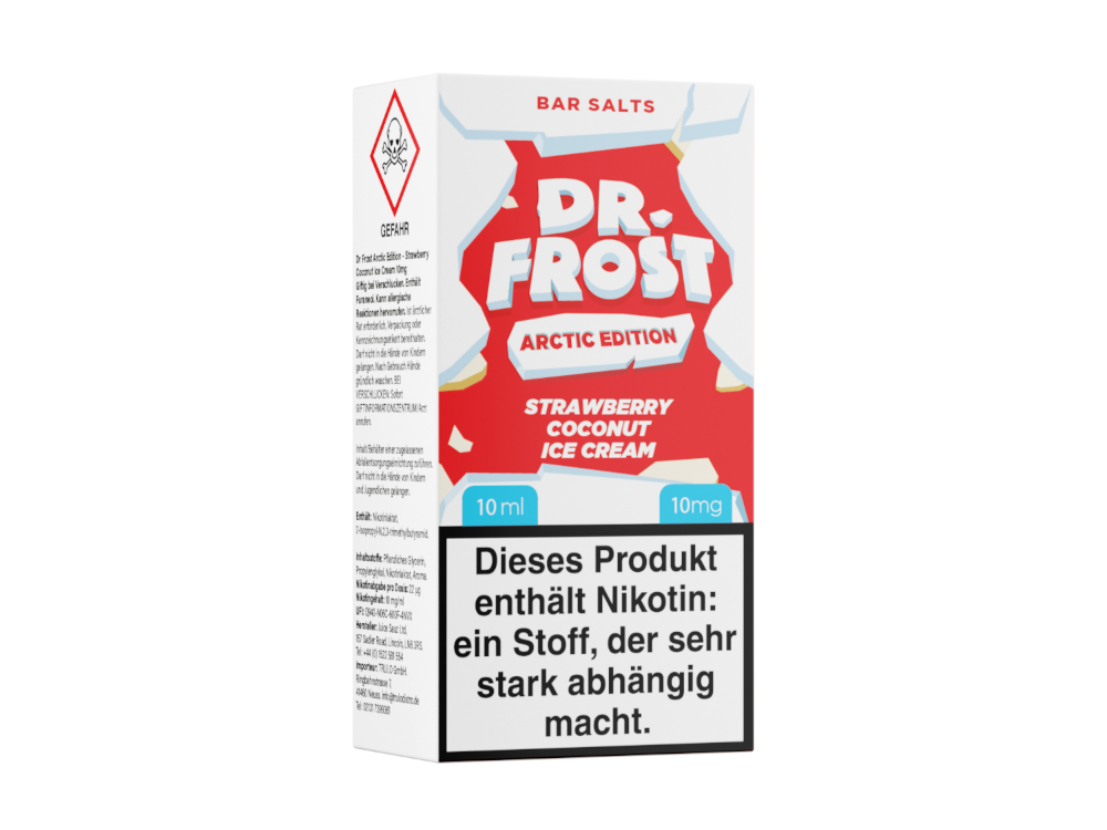 Dr. Frost - Arctic Edition - Strawberry Coconut Ice Cream - Nikotinsalz Liquid 10 mg/ml
