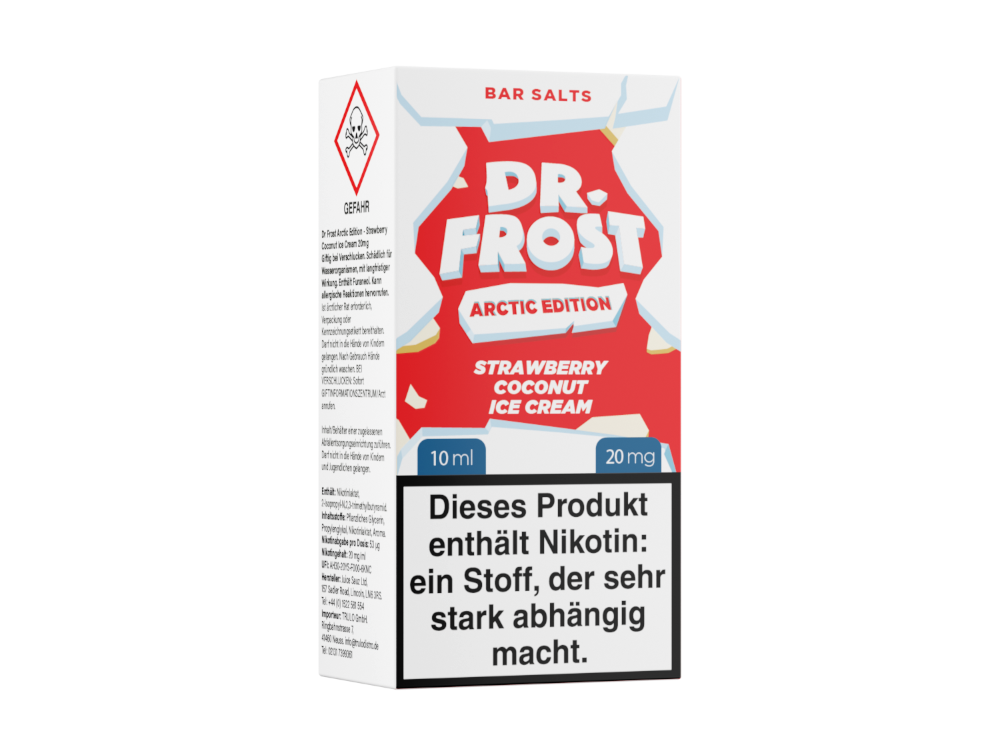 Dr. Frost - Arctic Edition - Strawberry Coconut Ice Cream - Nikotinsalz Liquid 20 mg/ml