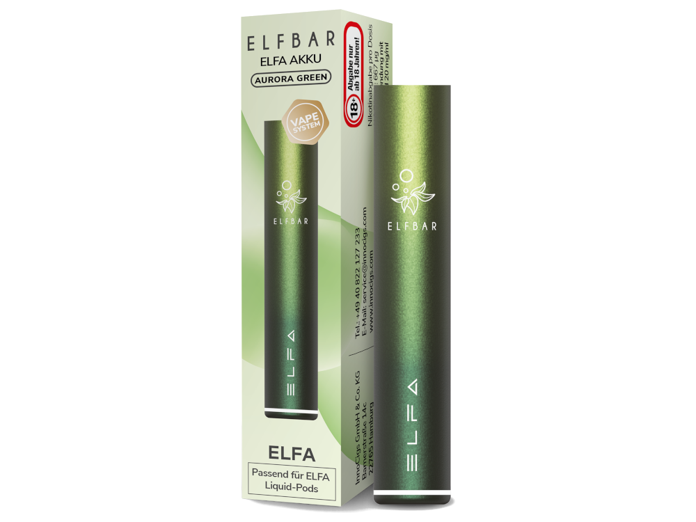 Elfbar - Elfa Akku 500 mAh aurora-grün
