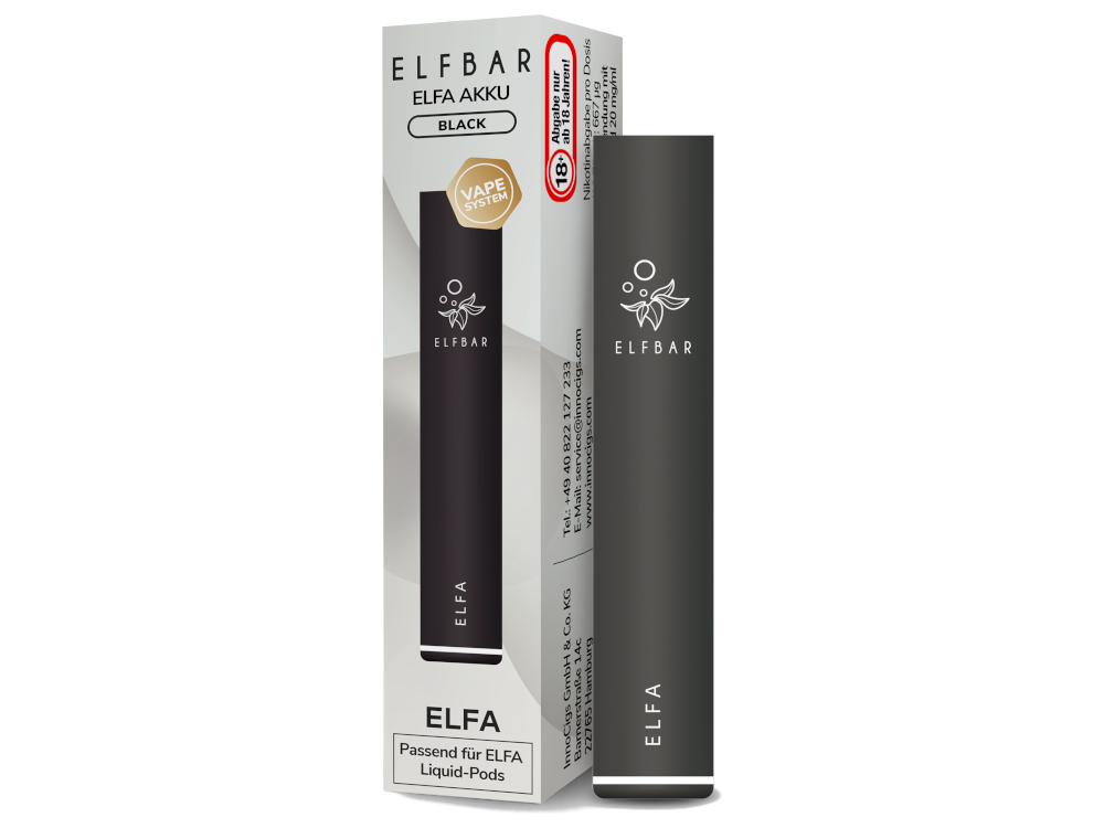 Elfbar - Elfa Akku 500 mAh schwarz