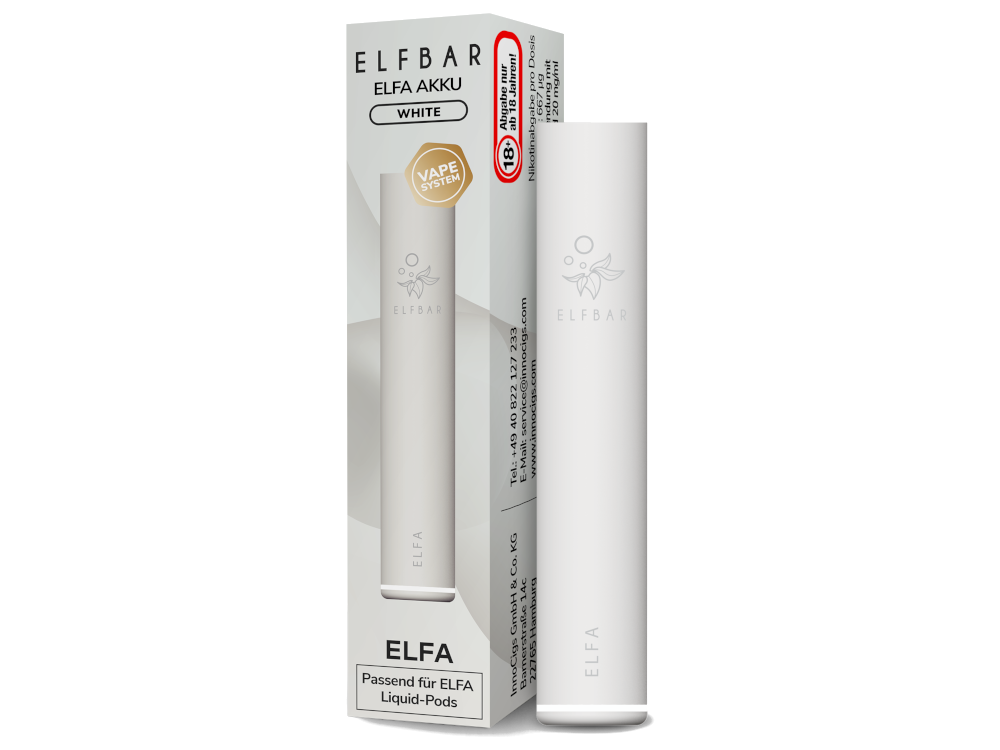 Elfbar - Elfa Akku 500 mAh White