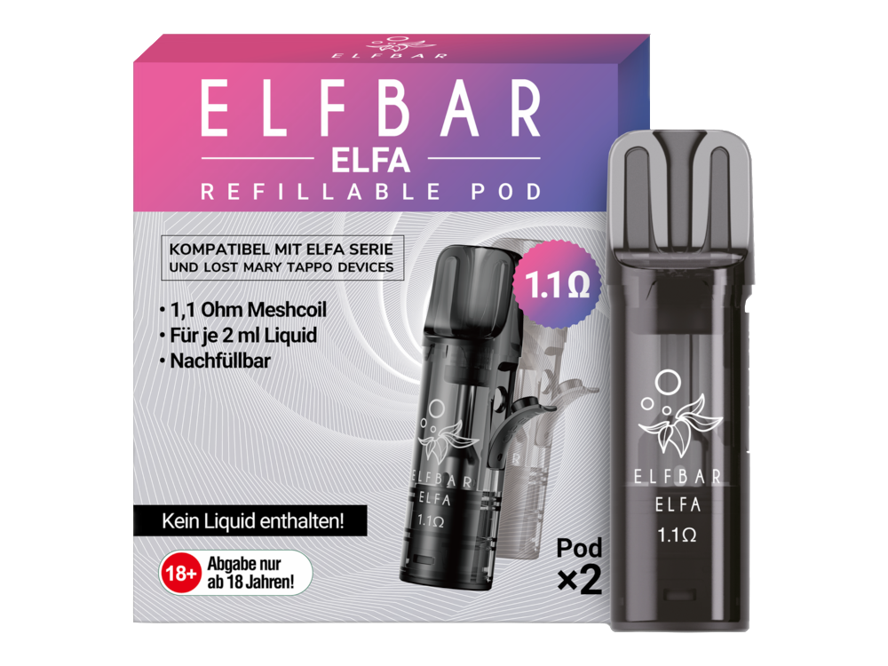 Elfbar - Elfa Leer-Pod (2 Stück pro Packung) 10er Packung