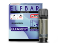 Elfbar - Elfa Pod Blueberry 0 mg/ml (2 Stück pro Packung)