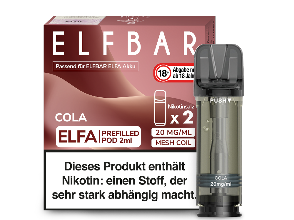 Elfbar - Elfa Pod Cola 20 mg/ml (2 Stück pro Packung)
