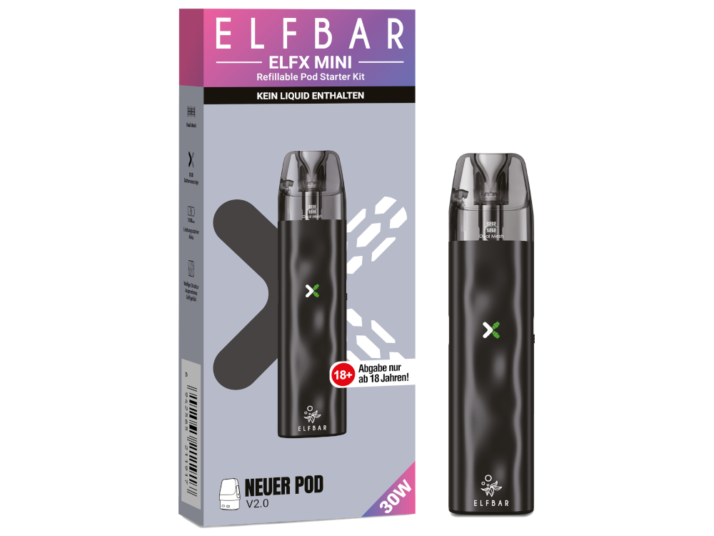 Elfbar - Elfx Mini E-Zigaretten Set Black