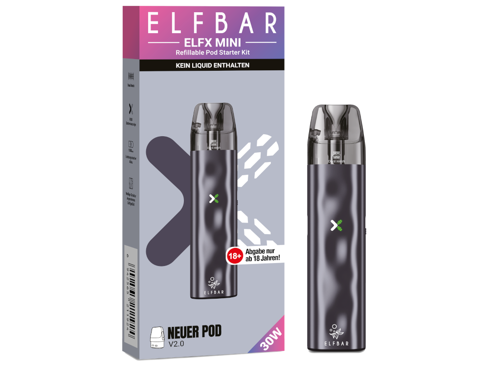 Elfbar - Elfx Mini E-Zigaretten Set Grey