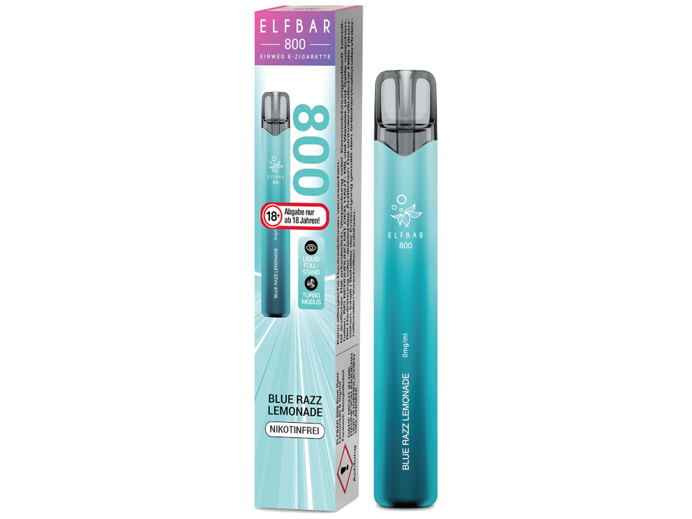 Elfbar 800 Einweg E-Zigarette - Blue Razz Lemonade 0 mg/ml