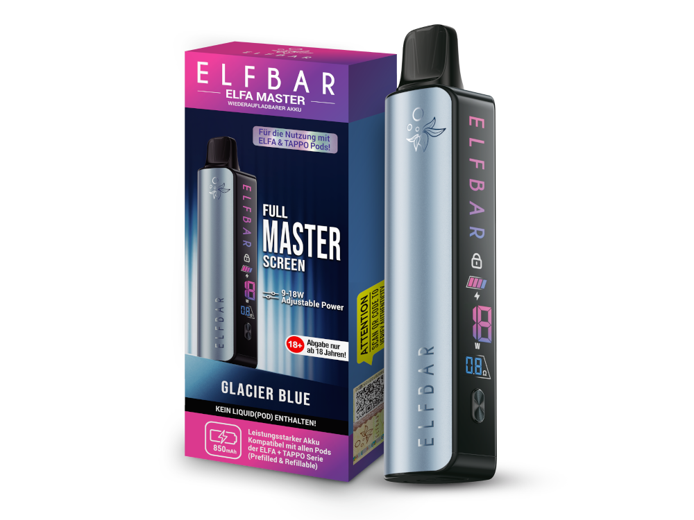 Elfbar - Elfa Master Akku 850 mAh Glacier Blue 10er Packung