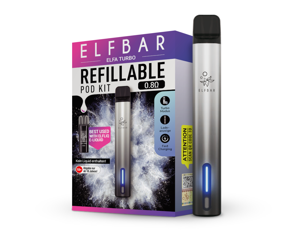 Elfbar - Elfa Turbo E-Zigaretten Set Aurora Black