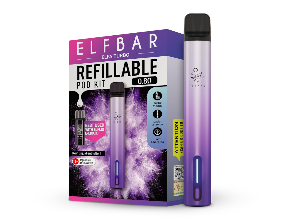 Elfbar - Elfa Turbo E-Zigaretten Set aurora-lila