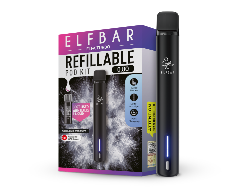 Elfbar - Elfa Turbo E-Zigaretten Set Black