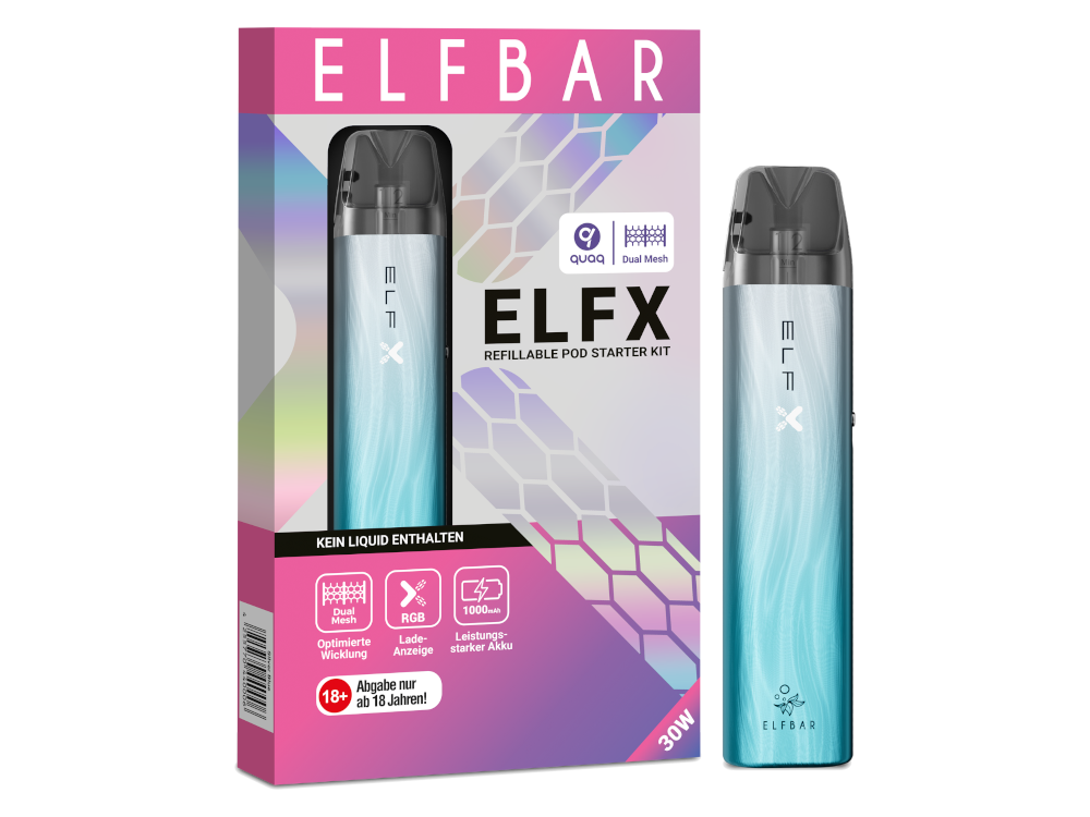 Elfbar - Elfx E-Zigaretten Set Silver Blue