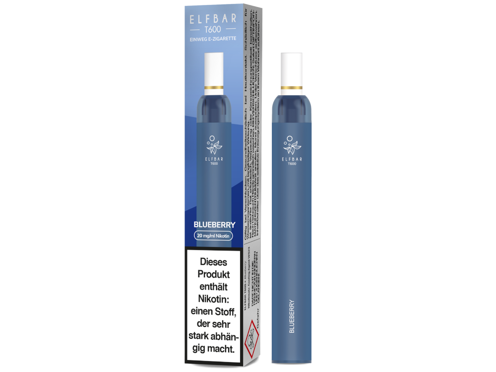 Elfbar - T600 Einweg E-Zigarette - Blueberry 20 mg/ml