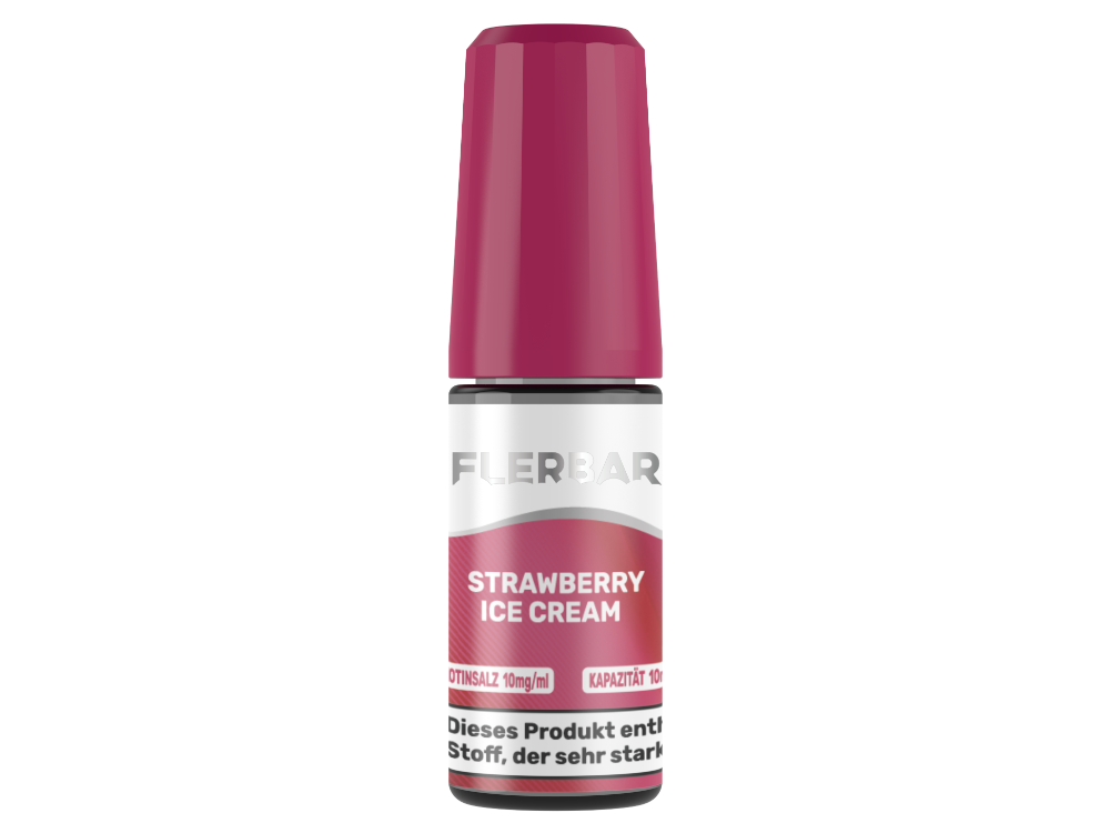 Flerbar Liquid - Strawberry Ice Cream - Nikotinsalz Liquid 10 mg/ml