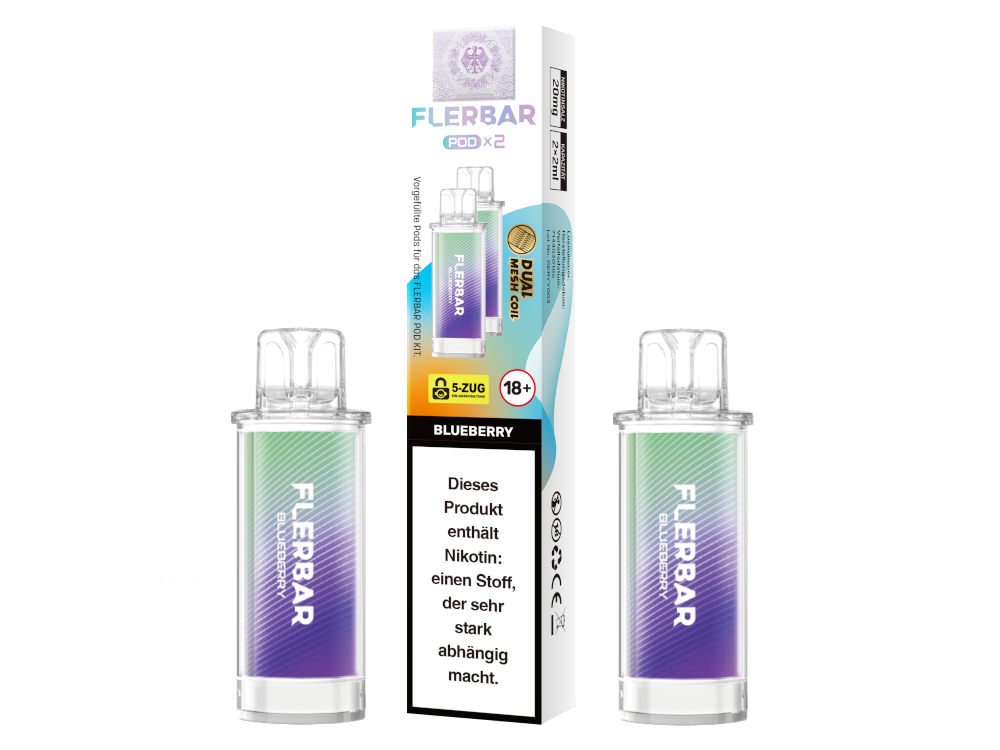 Flerbar - POD Blueberry 20 mg/ml (2 Stück pro Packung) 10er Packung