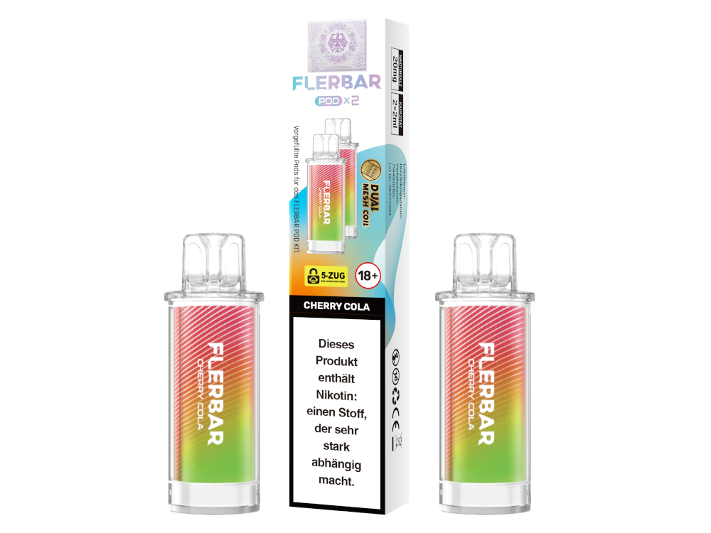 Flerbar - POD Cherry Cola 20 mg/ml (2 Stück pro Packung)